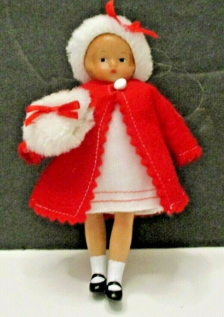 Effanbee Doll Patsy Ann Classics  5" Christmas Doll Jointed