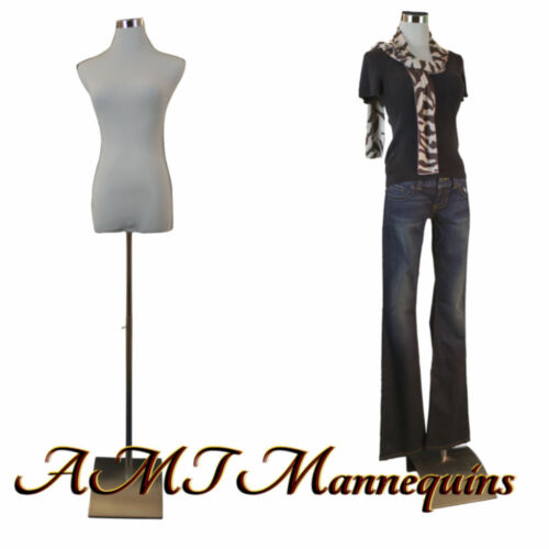 Female Mannequin For Pants, Dress Form+2 Nylon Covers, White Torso-f-5