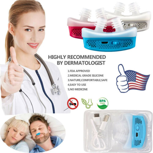 Micpap Anti Snoring Device For Sleep Apnea Stop Snore Aid Stopper Electronic New
