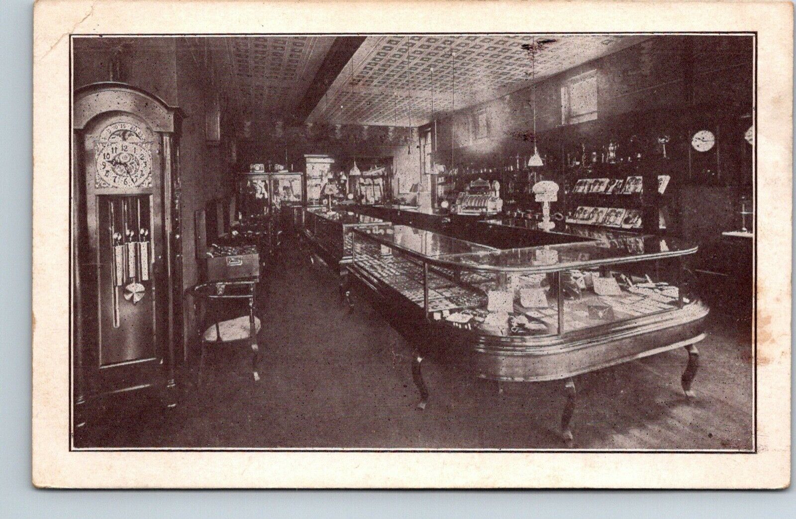 Postcard Interior View Of Muncie Indiana Jewelry & Plating Works Posted 1910
