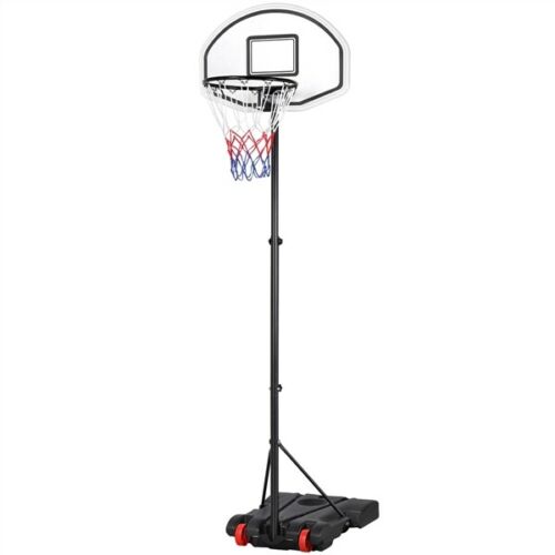 6.4-8.2ft Kids Youth Portable Basketball Hoop System Stand W/ Backboard Wheels